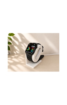 Akıllı Saat Şarj Standı Apple Watch Uyumlu Kablo Düzenleyici Beyaz