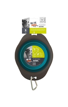 M-pets On The Road Katlanabilen Mama Kabı S 420ml Turkuaz/kahverengi M-pets On The Road Katlanabilen Mama Kabı S 420ml Turkuaz/kahverengi