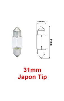 Japon Tip Sofit Ampul Şeffaf İç Aydınlatma Plaka Lambası C10w 12v Japon Tip Sofit Ampul Şeffaf İç Aydınlatma Plaka Lambası C10w 12v