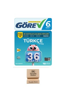 Nitelik 6. Sınıf Görev Türkçe 36 Haftalık Çalışma Föyleri + Telefon Standı