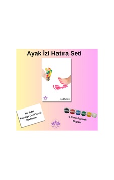 Bebek Ayak İzi Hatırası Seti Karışık - 651567360