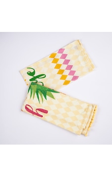 Maxstyle Crystal Mutfak Havlusu 2Li Pineapple Maxstyle Crystal Mutfak Havlusu 2Li Pineapple