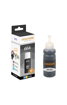 Cescesor Eps - 664 Uyumlu Mürekkep Siyah 70 ML Cescesor Eps - 664 Uyumlu Mürekkep Siyah 70 ML
