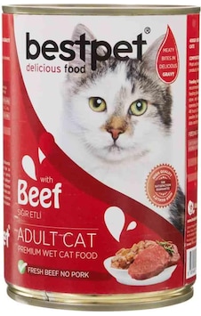 Bestpet Sığır Etli Yetişkin Kedi Konservesi 400 Gr