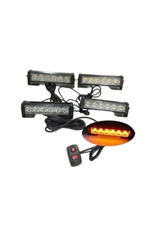 Çakar Lamba Power Ledli 4'Lü Kırmızı-Beyaz Mavi-Beyaz 12V Lapa19