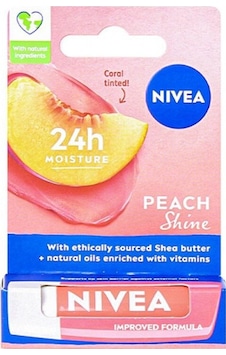 Nivea Peach Shine 24H Dudak Bakım Kremi 4.8 G Nivea Peach Shine 24H Dudak Bakım Kremi 4.8 G