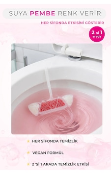 Power Active Aktif Wc Bloğu 2'li Paket-suya Pembe Renk Veren Klozet Temizleyici Power Active Aktif Wc Bloğu 2'li Paket-suya Pembe Renk Veren Klozet Temizleyici