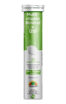 Sunlife Multivitamin Mineral Q10 20 Efervesan Tablet Sunlife Multivitamin Mineral Q10 20 Efervesan Tablet