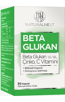 Natural Nest Naturalnest Beta Glukan 30 Kapsül Natural Nest Naturalnest Beta Glukan 30 Kapsül