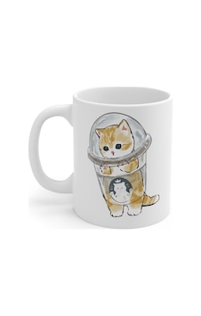 Haylaz Kedi Baskılı Kupa Bardak Beyaz Haylaz Kedi Baskılı Kupa Bardak Beyaz