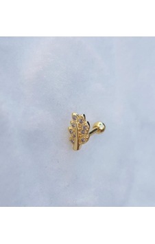 Tragus Piercing Çelik Paslanmaz Yaprak Detaylı Gold - 647561607 Gold Tragus Piercing Çelik Paslanmaz Yaprak Detaylı Gold - 647561607 Gold