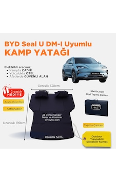 Byd Seal U Dm-ı Uyumlu Araç Kamp Yatağı Siyah Byd Seal U Dm-ı Uyumlu Araç Kamp Yatağı Siyah