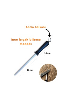 30cm İnce Masat Bıçak Bileme Masadı Asma Halkalı