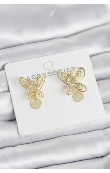 Füsun Küpesi Model Gold Renk Kelebek Model Pirinç Kadın Küpe Çok Renkli 26355720 Füsun Küpesi Model Gold Renk Kelebek Model Pirinç Kadın Küpe Çok Renkli 26355720