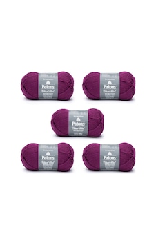 Klasik Yün Amaranth İplik - 5 Paket 3,5 Oz/100 G - Yün - 4 Medium - 210 Yard - Örgü/tığ İşi Klasik Yün Amaranth İplik - 5 Paket 3,5 Oz/100 G - Yün - 4 Medium - 210 Yard - Örgü/tığ İşi