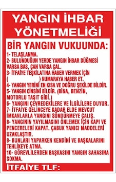 Yangın Ihbar Yönetmeliği Yangın Ihbar Yönetmeliği