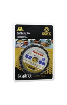 Emka-244 Wood Carving Disc Testere 115x22mm Disk Ahşap Zincirli