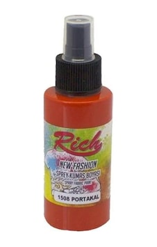 Rich New Fashion Sprey Kumaş Boyası 100 Cc. 1508 Portakal Rich New Fashion Sprey Kumaş Boyası 100 Cc. 1508 Portakal