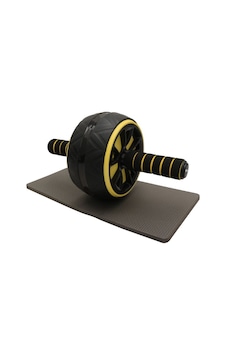 Delta- Ab Wheel Egzersiz Fitness Tekerleği Karın Kası Ab Slider Kondisyon Spor Aleti-Siyah-Sarı Delta- Ab Wheel Egzersiz Fitness Tekerleği Karın Kası Ab Slider Kondisyon Spor Aleti-Siyah-Sarı