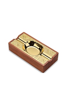 Cigarloong Damascus Ahşap Puro Küllüğü Gold 2li 11829573 Cigarloong Damascus Ahşap Puro Küllüğü Gold 2li 11829573