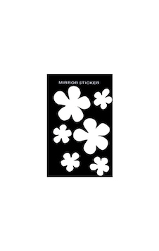 Dekoratif Kırılmaz Ayna Sticker Çiçekler Gri Dekoratif Kırılmaz Ayna Sticker Çiçekler Gri