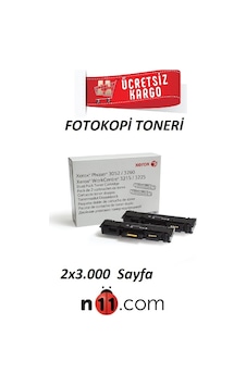 Xerox 106R02782 Siyah Toner Ikili Paketi Xerox 106R02782 Siyah Toner Ikili Paketi