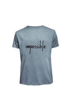Baranışık İmpossible Baskılı Penye Süprem Tshirt Gri Baranışık İmpossible Baskılı Penye Süprem Tshirt Gri