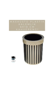 Masaüstü Plastik Kalemlik 6x10 Cm Renkli Kahverengi Masaüstü Plastik Kalemlik 6x10 Cm Renkli Kahverengi