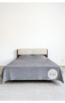 Welsoft Çift Kişilik Battaniye 200x220 Cm Gri Gri
