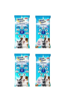 Bio Pet Active Wash Gloves + Wash Wipes Karma 4 Lü Paket Bio Pet Active Wash Gloves + Wash Wipes Karma 4 Lü Paket