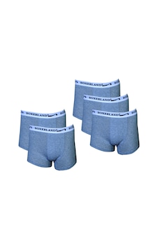 Boxerland Gri Likralı Erkek Boxer Ekonomik Paket 5'Li