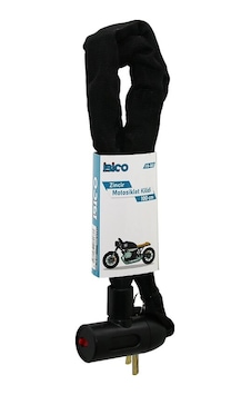 Zincirli Anahtarlı Motor - Bisiklet Kilit Bez Kılıflı Aç-kapa Kilit Kapak 100cm 5545 Siyah Zincirli Anahtarlı Motor - Bisiklet Kilit Bez Kılıflı Aç-kapa Kilit Kapak 100cm 5545 Siyah