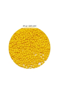 Sarı Renk 4 Mm Yaklaşık 220 Adet/20 Gram Cam Boncuk Oya Yazma Bileklik Ve Kolye Sarı Renk 4 Mm Yaklaşık 220 Adet/20 Gram Cam Boncuk Oya Yazma Bileklik Ve Kolye