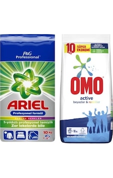 Omo Matik 10 Kg + Ariel Matik Renkliler için 10 Kg