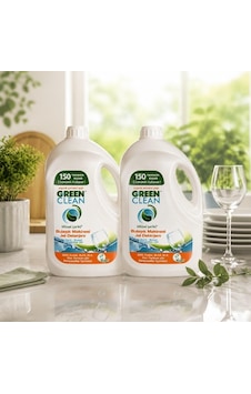 Green Clean Bulaşık Makinesi Jel Deterjanı 3 L 2'li Paket Green Clean Bulaşık Makinesi Jel Deterjanı 3 L 2'li Paket