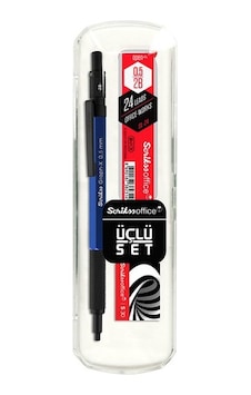 Scrikss Graph-x Metal Versatil Kalem 0.5 Mm Mavi 3'lü Set Scrikss Graph-x Metal Versatil Kalem 0.5 Mm Mavi 3'lü Set