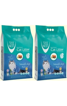 Vancat Marsilya Sabunlu İnce Taneli Bentonit Kedi Kumu 2 x 10 KG Vancat Marsilya Sabunlu İnce Taneli Bentonit Kedi Kumu 2 x 10 KG