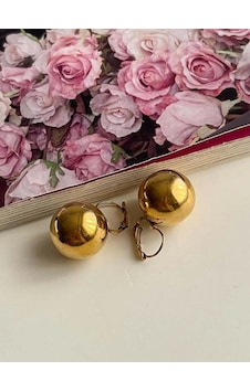 Çelik Gold Topçuklu Küpe 2.60 Cm Çok Renkli Çelik Gold Topçuklu Küpe 2.60 Cm Çok Renkli