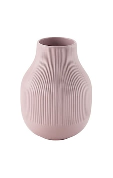 IKEA GRADVIS DEKORATİF PEMBE VAZO SERAMİK STONEWARE 21 CM