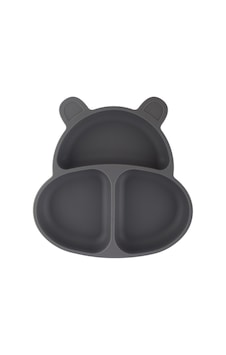Pandish HupPo Vakum Tabanlı Silikon Mama Tabağı Moon Gray Gri Pandish HupPo Vakum Tabanlı Silikon Mama Tabağı Moon Gray Gri
