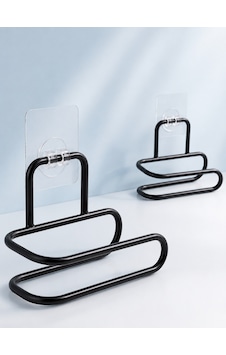 Tek 2 Li Yapışkanlı Tuvalet Kağıdı Tutucu Siyah Metal Duvar Tipi Rulo Kağıtlık Najmaddin Diğer Tek 2 Li Yapışkanlı Tuvalet Kağıdı Tutucu Siyah Metal Duvar Tipi Rulo Kağıtlık Najmaddin Diğer