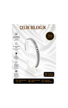 Çelik Bileklik Parlak Ve Paslanmaz Çelik Her Bileğe Uygun Ayarlanabilir En Çok Trend Olan Simgeli Bileklik Gümüş4 Çelik Bileklik Parlak Ve Paslanmaz Çelik Her Bileğe Uygun Ayarlanabilir En Çok Trend Olan Simgeli Bileklik Gümüş4