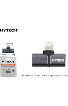 Hytech Hy-Xo35 Gümüş Metal Gövde 2 In 1 Şarj+Kulaklık Çevirici Hytech Hy-Xo35 Gümüş Metal Gövde 2 In 1 Şarj+Kulaklık Çevirici