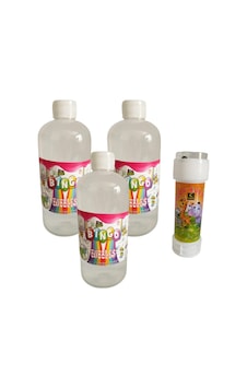 3 Adet Köpük Baloncuk Likiti Yedek Baloncuk Solüsyon 500 Ml Tabanca Köpük + 1 Adet Mini Köpük Oyunu 3 Adet Köpük Baloncuk Likiti Yedek Baloncuk Solüsyon 500 Ml Tabanca Köpük + 1 Adet Mini Köpük Oyunu