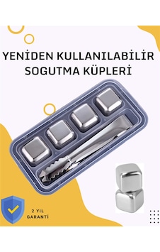 Paslanmaz Metal Buz Küpleri-çok Amaçlı Kullanıma Uygun Çokrenkli