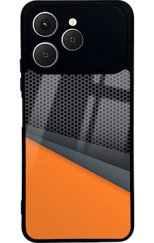 Tecno Spark 40 Turuncu Çapraz Tasarımlı Glossy Telefon Kılıfı Çok Renkli Tecno Spark 40 Turuncu Çapraz Tasarımlı Glossy Telefon Kılıfı Çok Renkli