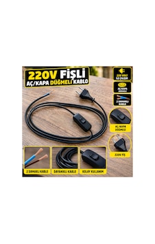 1,5 Metre Siyah Ara Puarlı Usb Şarj Ve Kablolu Kablo Siyah - 939563465 Siyah