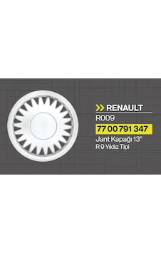 Tisa Jant Kapağı 13'' Yıldızlı Tip R9 1 Adet