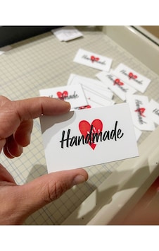 E-ticaret Teşekkür Kartı Handmade Yazılı 5x8 Cm 100 Adet E-ticaret Teşekkür Kartı Handmade Yazılı 5x8 Cm 100 Adet