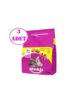 Whiskas Tavuklu Yetişkin Kedi Maması 3 x 1400 G Whiskas Tavuklu Yetişkin Kedi Maması 3 x 1400 G